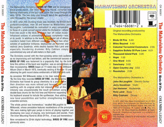 Mahavishnu Orchestra - Birds Of Fire vinyl record, CD (Near Mint (NM or M-)) | Lulo Records