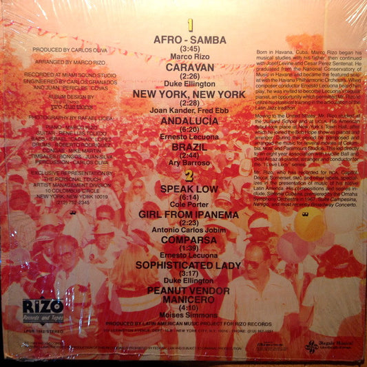 Marco Rizo : Plays Carnaval Miami (LP, Album)