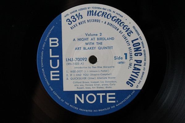 Art Blakey Quintet : A Night At Birdland, Volume 2 (LP, Comp, Mono, RE)