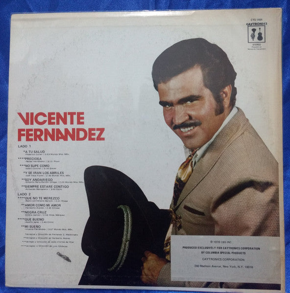 Vicente Fernandez : A Tu Salud (LP, Album)