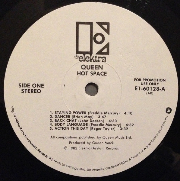 Queen : Hot Space (LP, Album, Promo, AR )