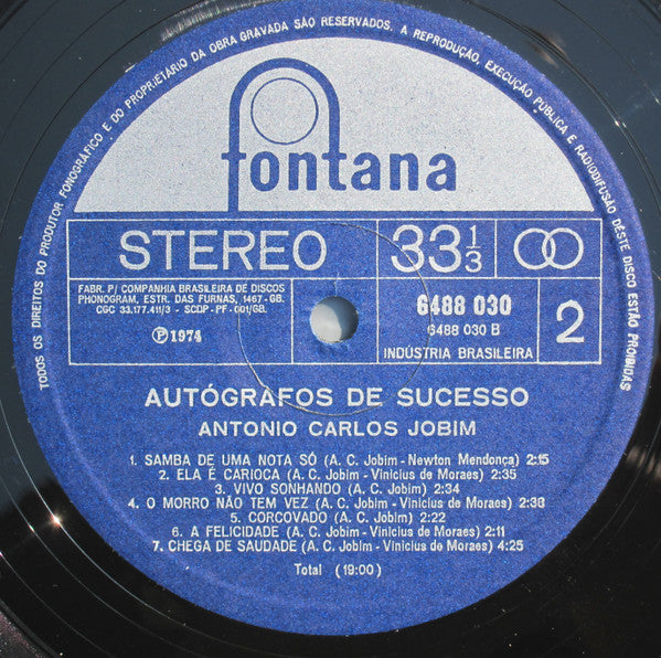 Antonio Carlos Jobim : Autógrafos De Sucesso (LP, Comp)