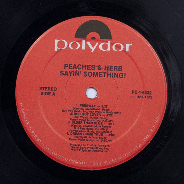 Peaches & Herb : Sayin' Something! (LP, Album)