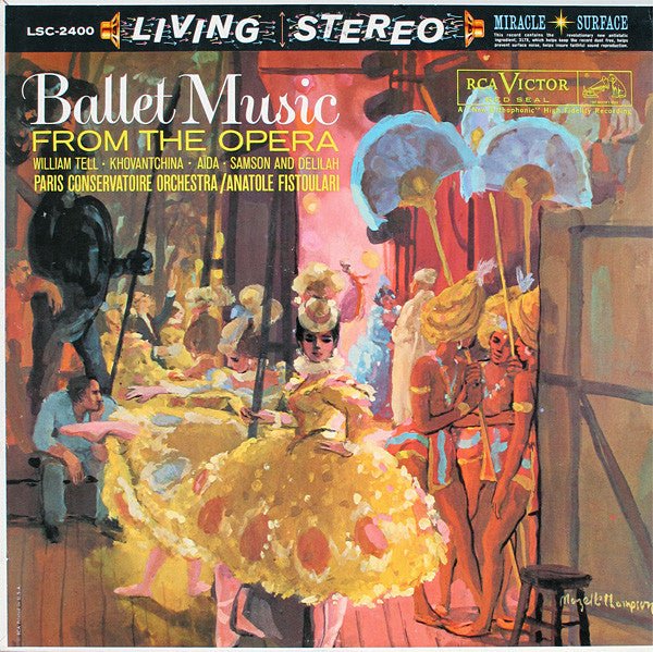 Orchestre De La Société Des Concerts Du Conservatoire, Anatole Fistoulari : Ballet Music From The Opera (LP, Album)
