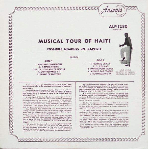 Ensemble Nemours Jean-Baptiste : Musical Tour Of Haiti (LP, Album)