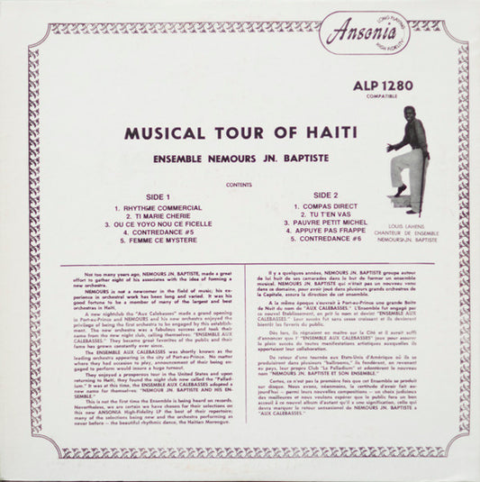 Ensemble Nemours Jean-Baptiste - Musical Tour Of Haiti vinyl record, LP (Very Good Plus (VG+)) | Lulo Records