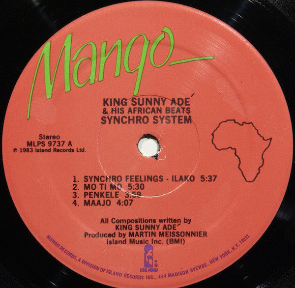 King Sunny Ade & His African Beats : Synchro System (LP, Album)