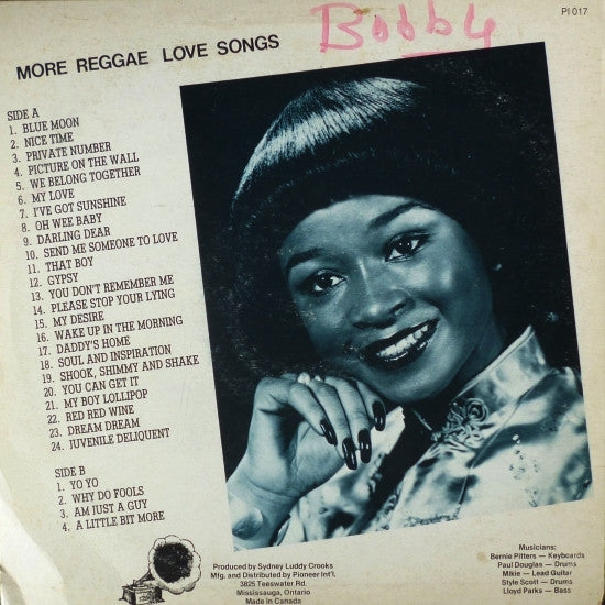 Various : More Reggae Love Songs (LP)