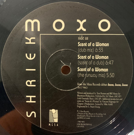 Moxo Shriek - Super Magnetic Eye / Boom Boom Boom / Scent Of A Woman vinyl record, 12" (Very Good Plus (VG+)) | Lulo Records
