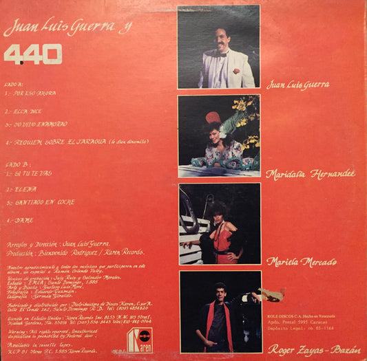 Juan Luis Guerra 4.40 : Mudanza Y Acarreo (LP, Album, RP)