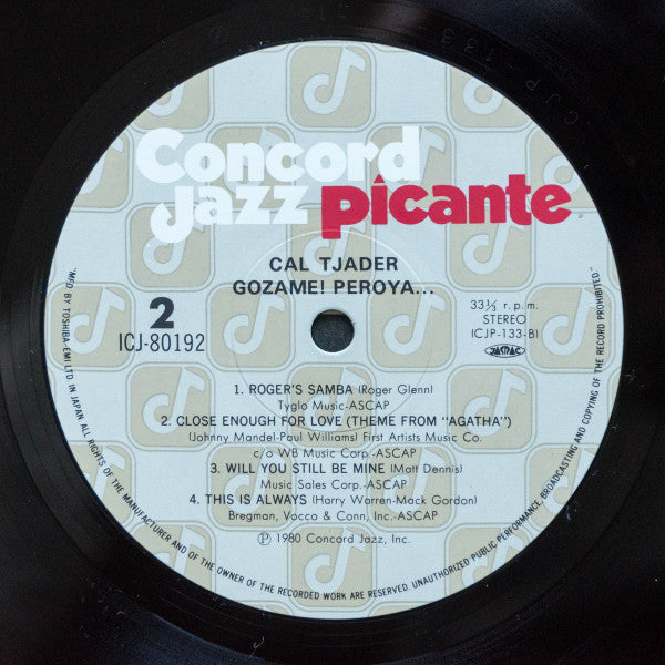 Cal Tjader : Gozame! Pero Ya... (LP, Album)
