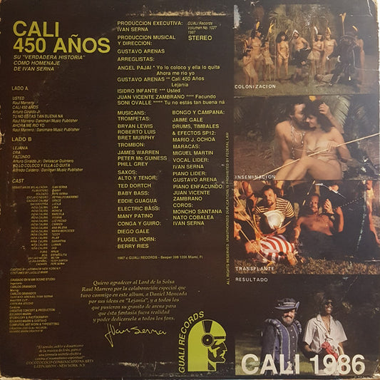 Ivan Serna Y Su Orquesta La Secreta : Homenaje A Cali En Sus 450 Años (LP, Album)