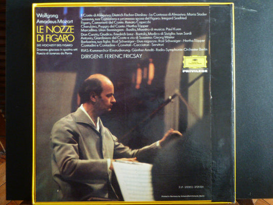 Wolfgang Amadeus Mozart, Irmgard Seefried, Maria Stader, Hertha Töpper, Dietrich Fischer-Dieskau, Renato Capecchi, Ivan Sardi with Radio-Symphonie-Orchester Berlin, Ferenc Fricsay - Le Nozze Di Figaro vinyl record, 3xLP (Near Mint (NM or M-)) | Lulo Records
