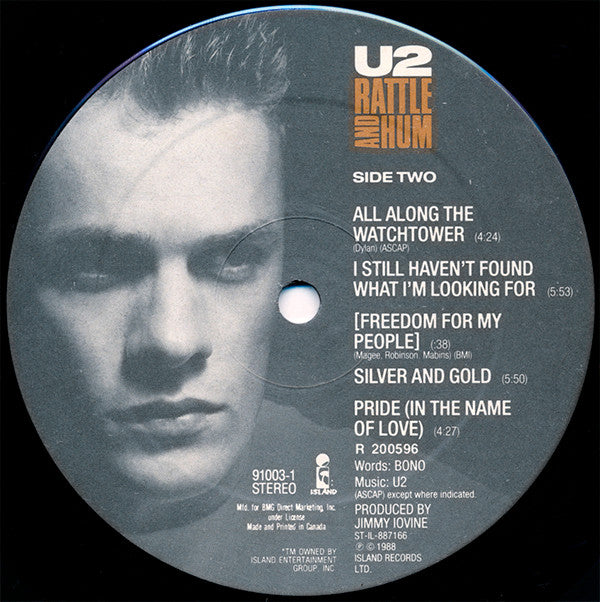 U2 : Rattle And Hum (2xLP, Album, Club, BMG)