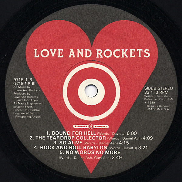 Love And Rockets : Love And Rockets (LP, Album)