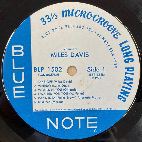 Miles Davis : Volume 2 (LP, Comp, Mono, RE, RM)