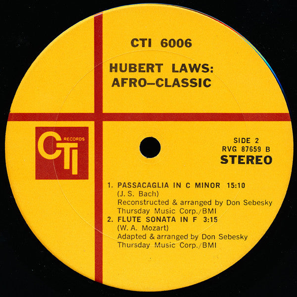 Hubert Laws : Afro-Classic (LP, Album, Gat)
