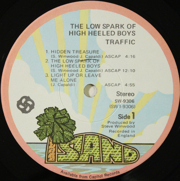 Traffic : The Low Spark Of High Heeled Boys (LP, Album, Win)
