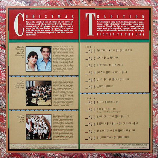 Placido Domingo / London Symphony Orchestra / Die Wiener Sängerknaben - Christmas: Listen To The Joy vinyl record, LP (Mint (M)) | Lulo Records