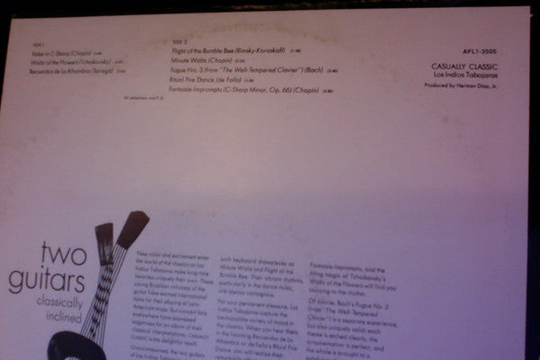 Los Indios Tabajaras : Casually Classic (LP, Album, RE)