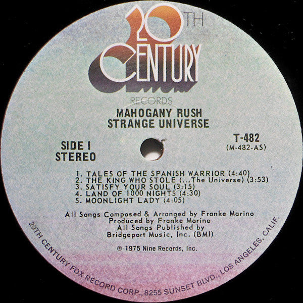 Mahogany Rush : Strange Universe (LP, Album)