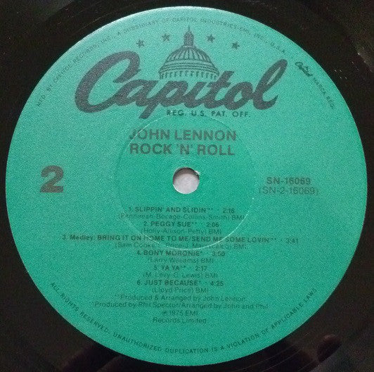 John Lennon : Rock 'N' Roll (LP, Album, RE, Jac)