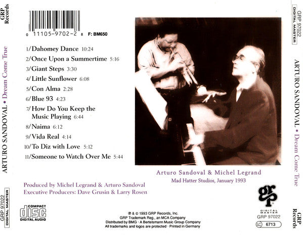 Arturo Sandoval : Dream Come True (CD, Album)