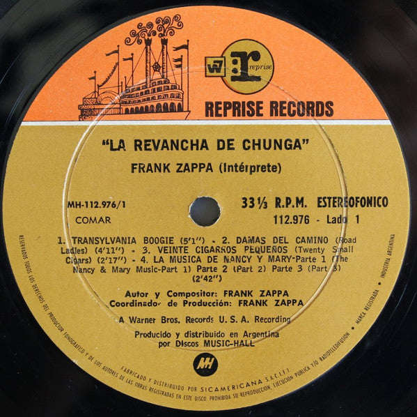 Frank Zappa : La Revancha De Chunga (LP, Album)