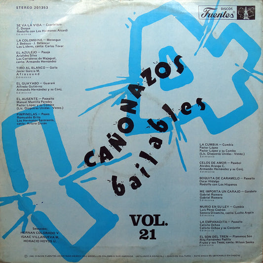 Various - 14 Cañonazos Bailables Vol. 21 vinyl record, LP (Near Mint (NM or M-)) | Lulo Records