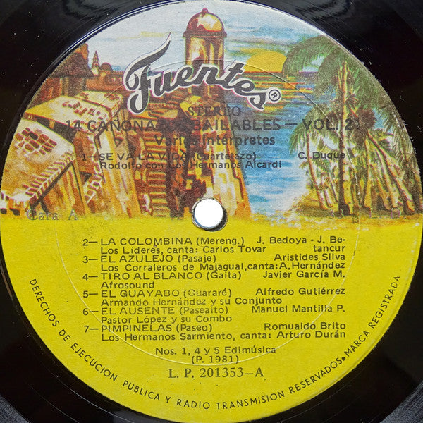 Various : 14 Cañonazos Bailables Vol. 21 (LP, Comp)