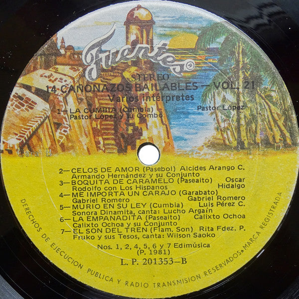 Various : 14 Cañonazos Bailables Vol. 21 (LP, Comp)