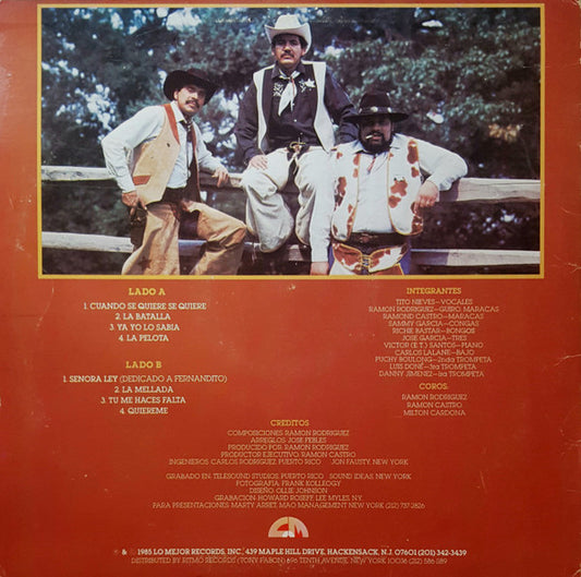 Conjunto Clasico Canta: Tito Nieves : Llego La Ley (LP, Album)