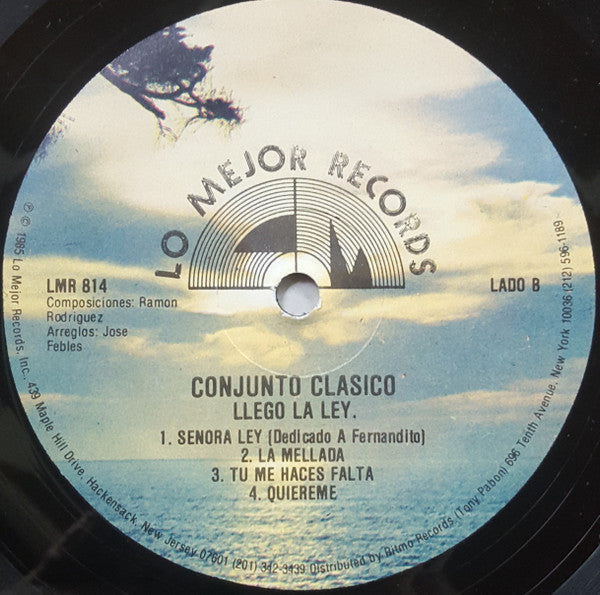 Conjunto Clasico Canta: Tito Nieves : Llego La Ley (LP, Album)