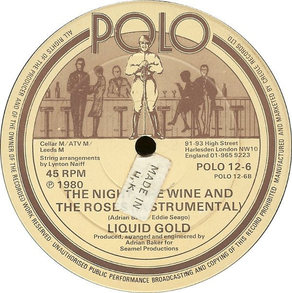 Liquid Gold : The Night, The Wine And The Roses (12")