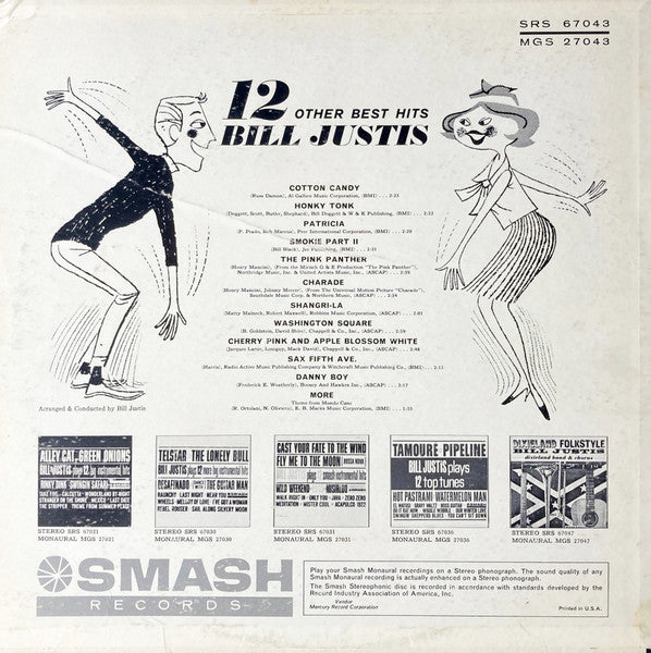 Bill Justis : 12 Other Instrumental Hits (LP, Album)