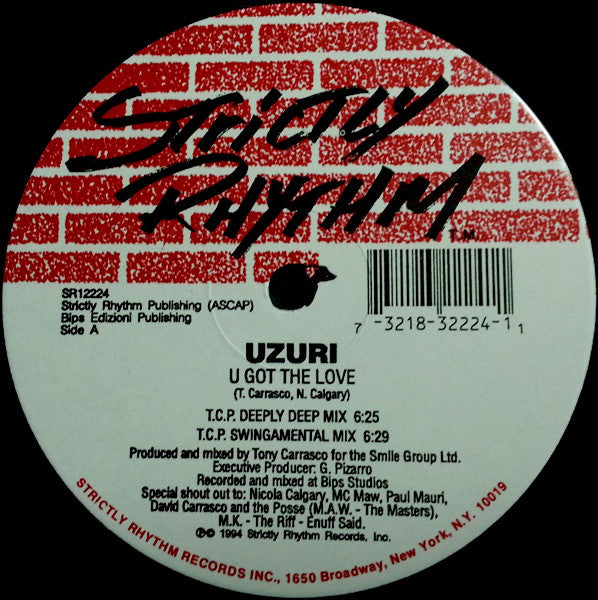 Uzuri : U Got The Love / Shake (12")