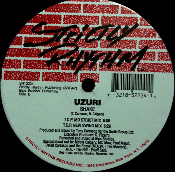 Uzuri : U Got The Love / Shake (12")