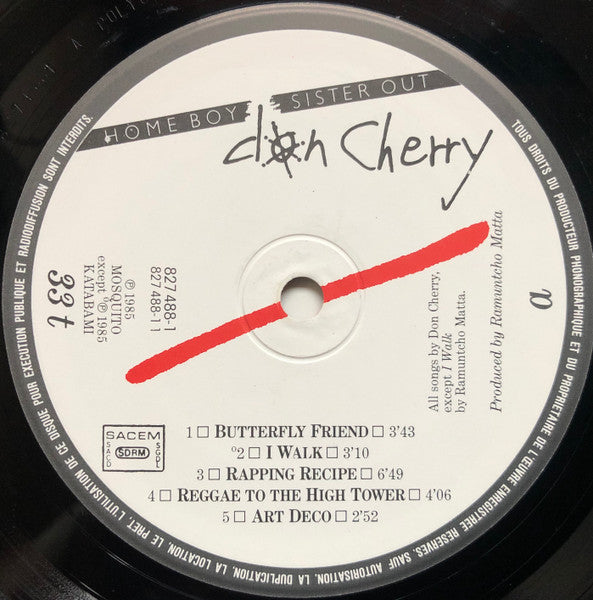 Don Cherry : Home Boy (Sister Out) (LP, Album)