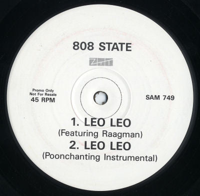 808 State : In Yer Face (12", Single, Promo)