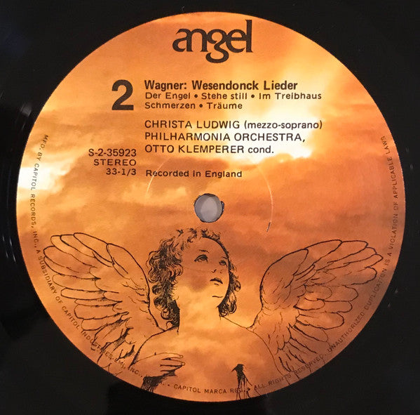 Johannes Brahms / Richard Wagner - Christa Ludwig, Philharmonia Orchestra, Otto Klemperer : Alto Rhapsody / Liebestod From Tristan Und Isolde / Wesendonck Lieder (LP, Album, RP)