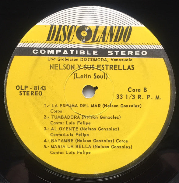 Nelson Y Sus Estrellas : Latin Soul (LP, Album)