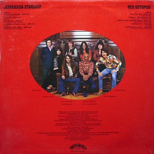 Jefferson Starship - Red Octopus vinyl record, LP (Near Mint (NM or M-)) | Lulo Records