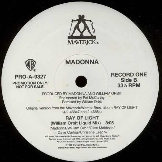 Madonna - Ray Of Light vinyl record, 2x12" (Very Good Plus (VG+)) | Lulo Records