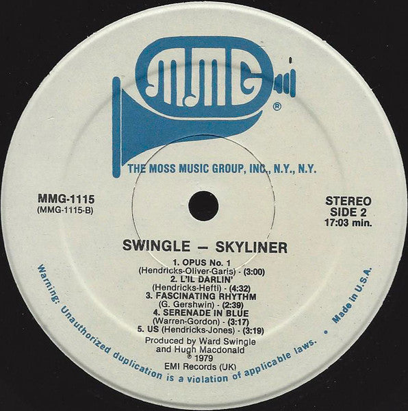 The New Swingle Singers : Swingle Skyliner (LP, Album)