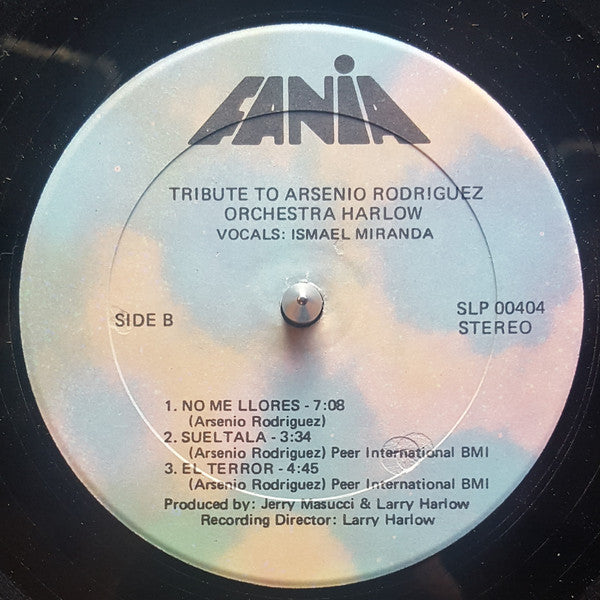 Orchestra Harlow : Tribute To Arsenio Rodriguez (LP, Album)