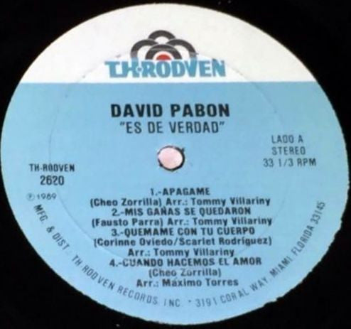 David Pabón : ...Es De Verdad! (LP, Album)