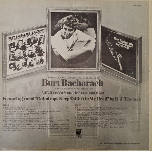 Burt Bacharach - Butch Cassidy And The Sundance Kid vinyl record, LP (Near Mint (NM or M-)) | Lulo Records