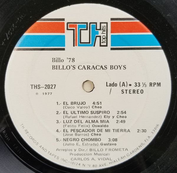 Billo's Caracas Boys : Billo 78 (LP, Album)