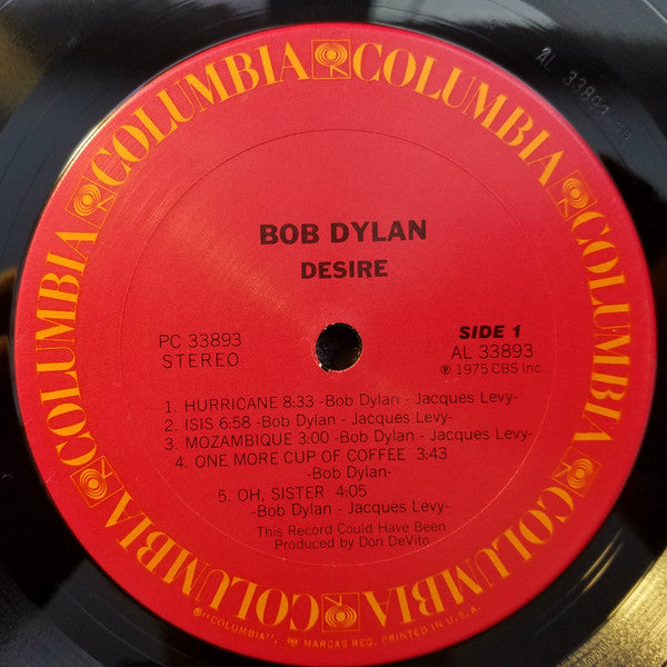 Bob Dylan : Desire (LP, Album)