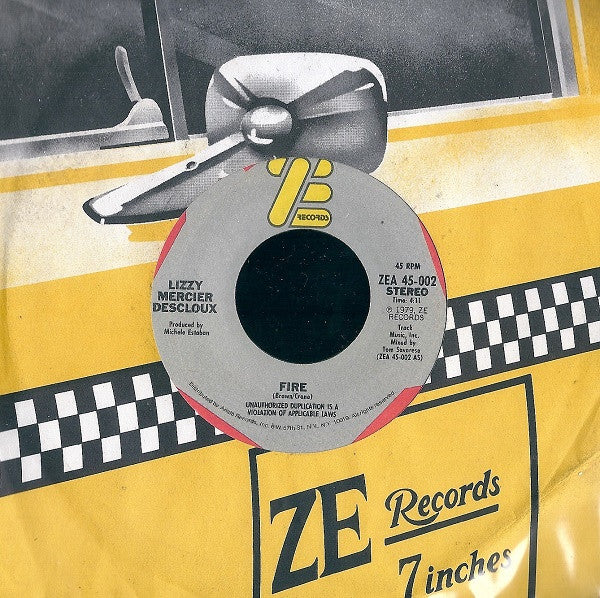 Lizzy Mercier Descloux : Fire / Mission Impossible (7", Single)